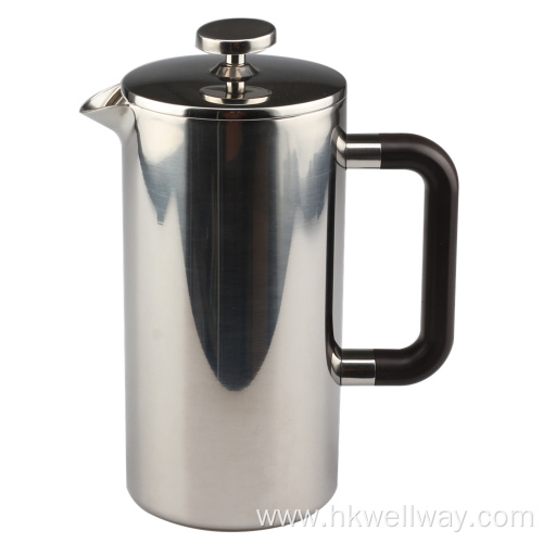 Double Wall French Press With Plastic Handle
